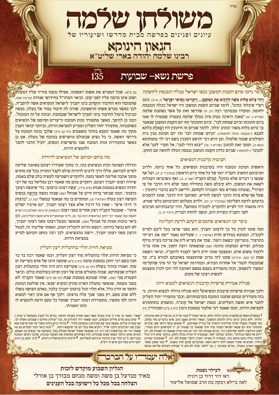 Shavuos · Naso