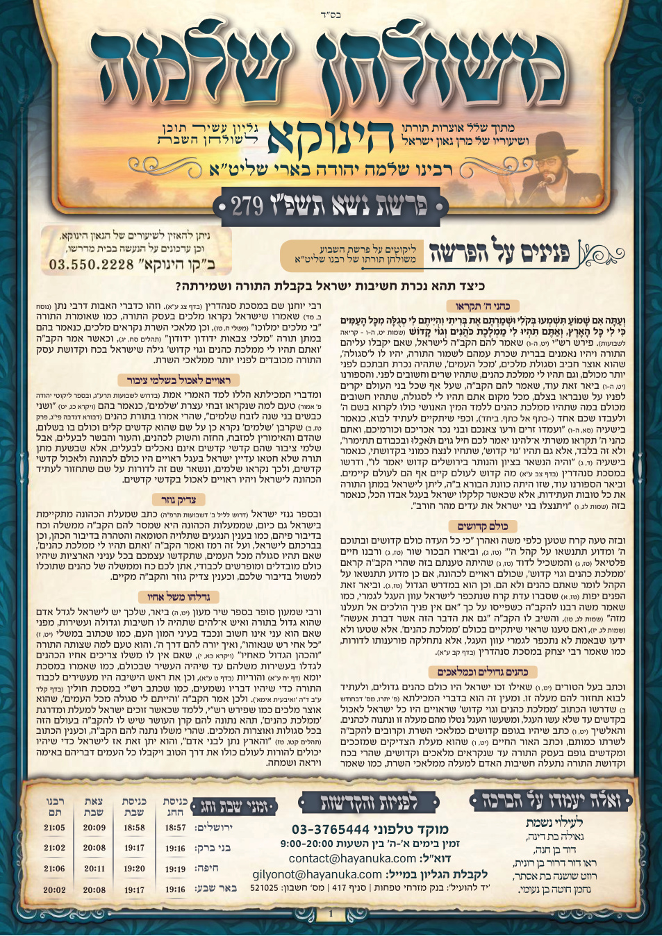 Shavuos · Naso