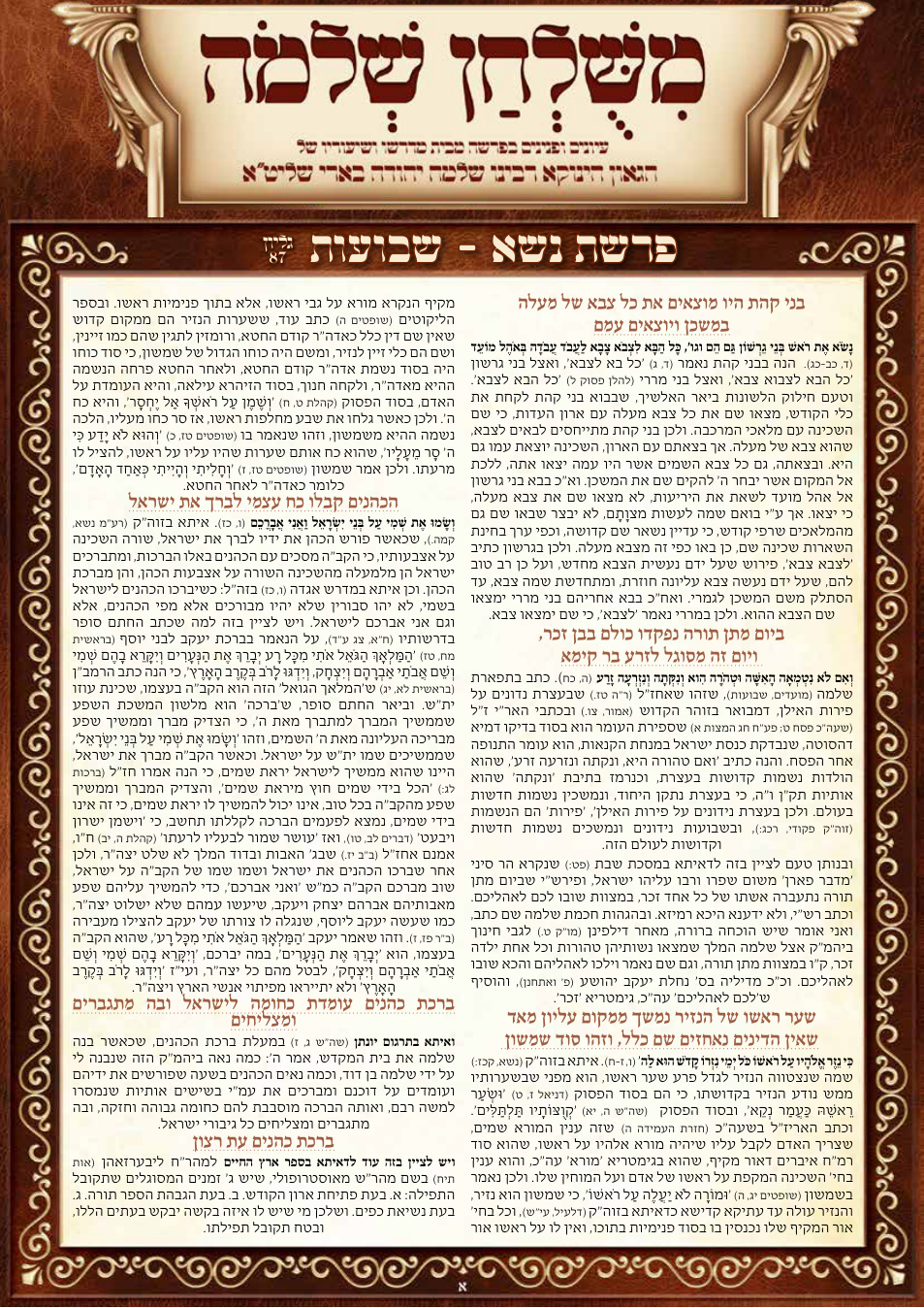 Shavuos · Naso